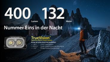 NITECORE NU25 MCT 400 LUMEN SCHWARZ